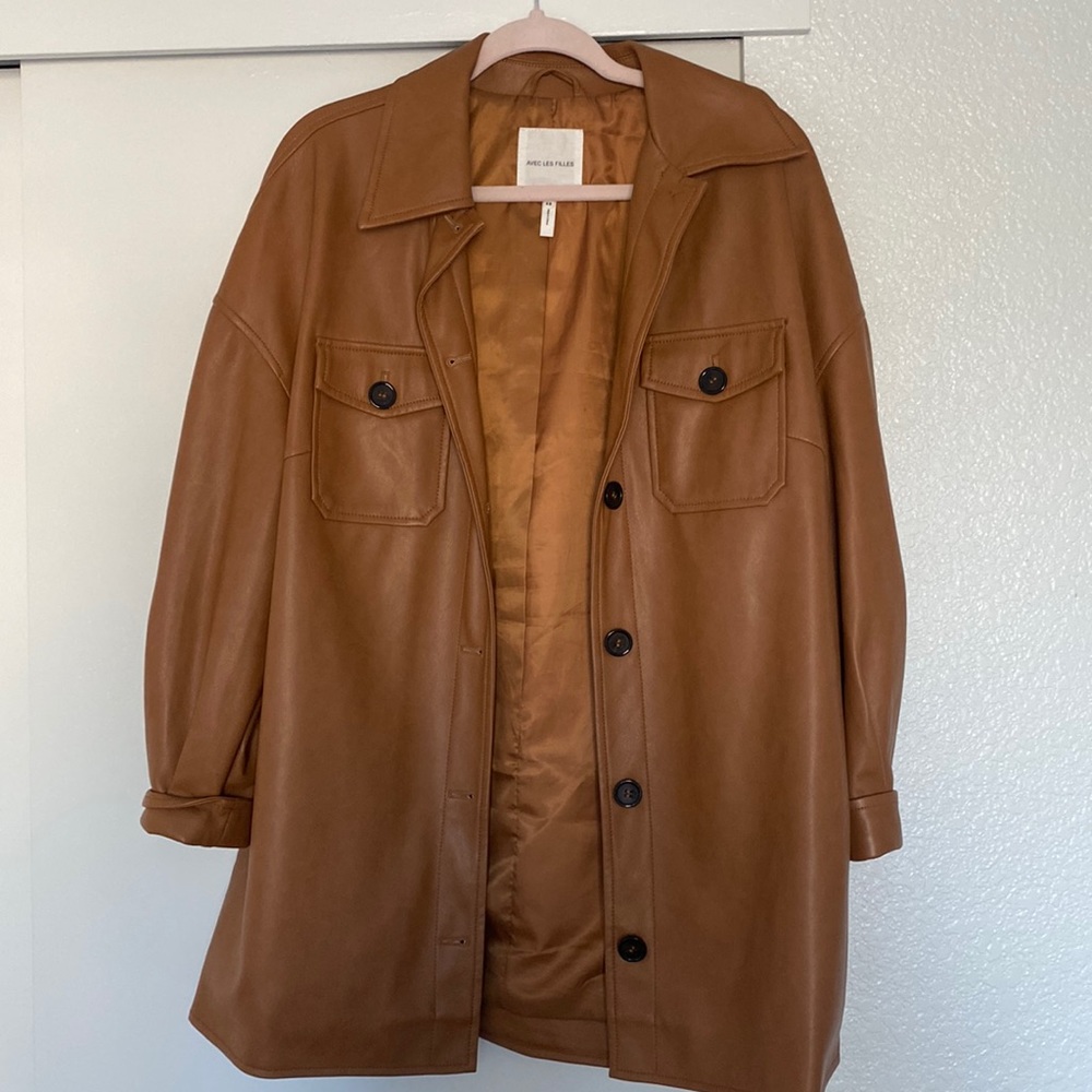 Leather jacket/oversized